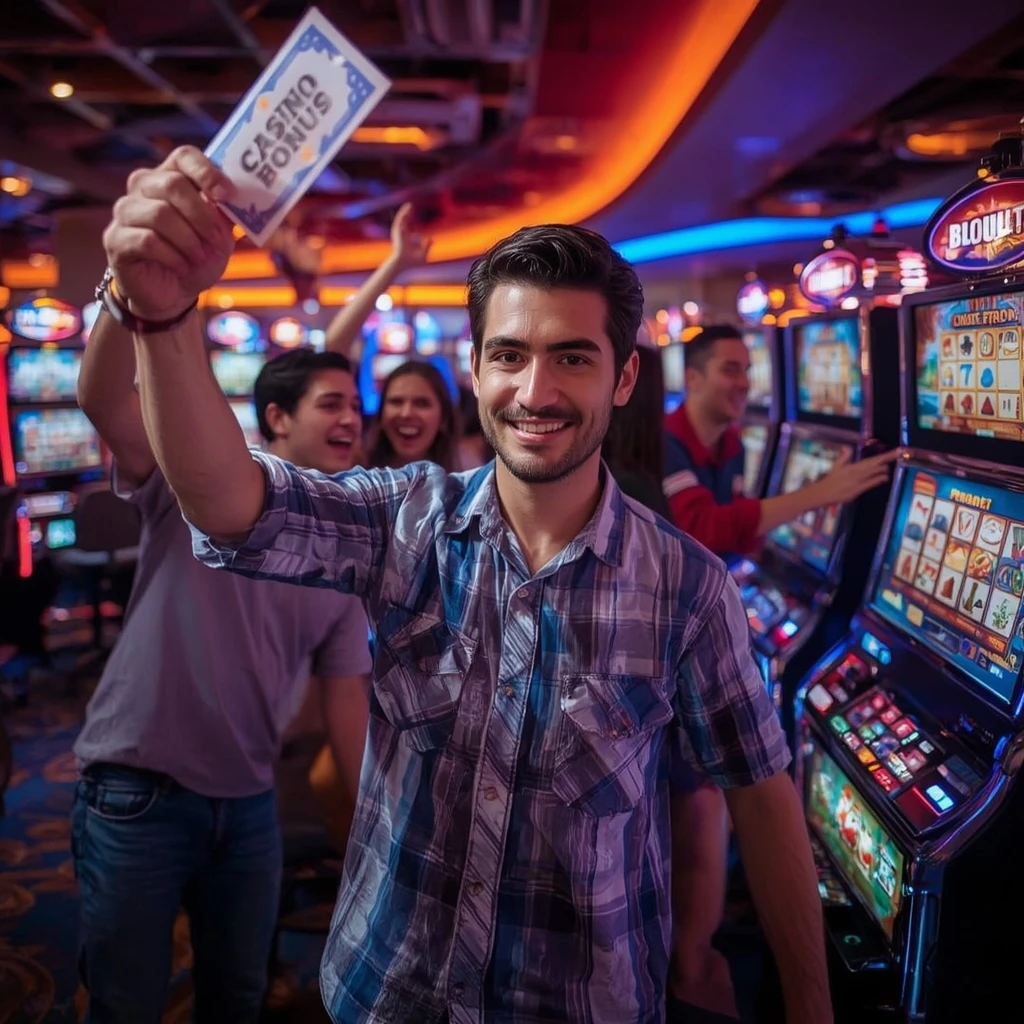 una persona con un bonus di Golden Euro Casino